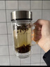 富光大容量高硼硅雙層玻璃杯帶茶隔加厚水杯子帶把泡茶杯辦公杯 曬單實(shí)拍圖