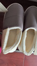 棉拖鞋包頭拖秋冬款保暖舒適毛絨厚底宿舍學(xué)生室內家居 灰色款 （適合42-43腳穿） 曬單實(shí)拍圖