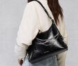 CHARLES&KEITH26春新品大容量鏈條單肩托特包雙肩包CK2-40782798 Noir黑色 L 曬單實(shí)拍圖