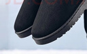 回力官方雪地靴男靴棉鞋男鞋冬季保暖高幫加絨加厚面包鞋子男 黑色 44 曬單實(shí)拍圖