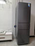 美的（Midea）220升三門(mén)冰箱灰色租房家用客廳宿舍小型冰箱三開(kāi)門(mén)三溫低耗省電低音運行BCD-220TM 曬單實(shí)拍圖