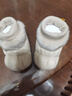 G.duck小黃鴨秋冬季嬰兒鞋子0-1歲男女寶寶6-12個(gè)月軟底保暖棉布腳套 小熊卡其色(加絨內里) 內長(cháng)13cm(建議0-12個(gè)月) 曬單實(shí)拍圖