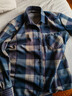 雅鹿秋冬季男士保暖襯衫中老年襯衫爸爸長(cháng)袖休閑保暖加絨加厚格子襯衣 加厚雙面絨 01 4XL 160-180斤 曬單實(shí)拍圖