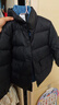 巴拉巴拉童裝兒童羽絨服男女童2025新款寶寶冬裝拼接外套三防保暖上衣百搭 黑色牛仔-灰鴨絨-85%絨子 110 充絨量70g 曬單實(shí)拍圖