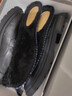 紅蜻蜓男鞋秋冬季新款馬丁靴男士皮鞋真皮加絨棉靴子百搭高幫休閑工裝鞋 黑色加絨款 42 曬單實(shí)拍圖