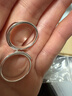 唯一（Winy）純銀戒指女款情侶對戒男士戒指情侶一對新年生日情人節禮物送女生 曬單實(shí)拍圖