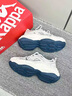 卡帕（Kappa）女鞋厚底增高老爹鞋女2026年新款百搭休閑鞋女軟底戶(hù)外運動(dòng)鞋子女 經(jīng)典白/海昌藍/銀色 38 曬單實(shí)拍圖