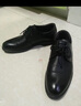 老人頭（LAORENTOU）皮鞋男士商務(wù)正裝鞋頭層牛皮透氣系帶婚鞋男皮鞋 110199 黑 38 曬單實(shí)拍圖
