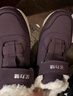 足力健老人鞋冬季保暖靴子老年加絨棉鞋防寒鞋雪地靴媽媽鞋 8693K絳紫38 曬單實(shí)拍圖