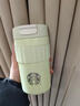 星巴克杯子簡(jiǎn)約白保溫杯隨行杯咖啡杯純白水杯 480ml綠色 曬單實(shí)拍圖