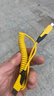 車(chē)載伸縮彈簧65W充電線(xiàn)四合一數據線(xiàn)適用華為蘋(píng)果16iPhone快充線(xiàn) 車(chē)載彈簧線(xiàn)（黃色）-1條裝 曬單實(shí)拍圖