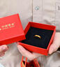 中國黃金（CHINA GOLD）無(wú)事黃金戒指男女士寬面古法足金素圈指環(huán)手飾新年生日禮物送老婆 素圈無(wú)事戒指 圈號12【中金禮盒】 約1g 曬單實(shí)拍圖