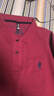 老爺車(chē)（LAOYECHE）100%純棉長(cháng)袖T恤男本命年紅色春秋季Polo領(lǐng)保羅衫寬松大碼爸爸裝 BM8850紅色 4XL 推薦190-220斤 曬單實(shí)拍圖