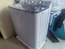 揚子中國揚子集團洗衣機半自動(dòng)大容量家用雙桶雙缸洗衣機18公斤脫水自潔雙筒 22.5公斤厚【洗15KG+脫7.5KG】可洗床單 雙桶 曬單實(shí)拍圖