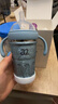 A 2嬰兒保溫奶瓶純鈦保溫杯兒童吸管杯小月齡幼兒學(xué)飲杯寶寶水杯鈦杯 奶嘴重力球吸管【適9-12月】贈直飲杯蓋 330ml 葉綬藍 曬單實(shí)拍圖