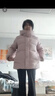 京東京造羽絨服女90鴨絨泡芙冬季新款女士外套 短款 柔霧粉 L 曬單實(shí)拍圖