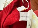 帕羅（PALUOPO）休閑百搭100%山羊絨衫女士秋冬基礎多色半高領(lǐng)針織保暖毛衣 紅色 半高領(lǐng) L 165/105 曬單實(shí)拍圖