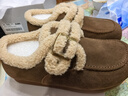 森達勃肯鞋女2026春新商場(chǎng)同款毛絨保暖平底休閑鞋XZE01AM6 啡色 38 曬單實(shí)拍圖