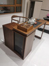 源氏木語(yǔ)實(shí)木茶桌客廳新中式伸縮茶臺煮茶一體家用小戶(hù)型茶水柜1.5m+茶桌 曬單實(shí)拍圖