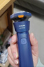 飛利浦（PHILIPS）剃須刀電動(dòng)刮胡刀新凈剃全身水洗干濕兩用剃須刀便攜生日禮物實(shí)用國家補貼年會(huì )新年禮品 新一代旋風(fēng)1系 深藍色 曬單實(shí)拍圖