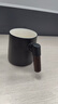 陶瓷茶水分離泡茶杯子男士個(gè)人專(zhuān)用辦公室帶過(guò)濾茶漏水杯定制LOGO 磨砂黑辦公杯-400ml 曬單實(shí)拍圖