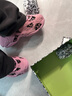 莎萊茜（SALAXI）2025秋冬新品歐貨情侶老爹鞋刺繡印花戶(hù)外增高運動(dòng)休閑鞋男女同款 粉色 38 女款 曬單實(shí)拍圖