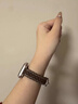 Z適用蘋(píng)果手表iwatchs11表帶applewatchs10真皮s9毛呢S8韓版ultra3碎花s7細款se3高級感s11手腕帶 褐色小點(diǎn) 44/45/46/49mm表盤(pán)通用 曬單實(shí)拍圖