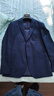 雅戈爾（YOUNGOR）單西男兩粒單排扣修身版休閑西服男西服外套羊毛混紡舒適易打理 VXXX215103FLY藏青 M 170/92A 曬單實(shí)拍圖
