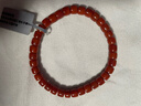 歐采妮（OUCERNY）涼山南紅手串收藏牛血紅火焰紋錦紅瑪瑙精工直切單圈手串 6mm 曬單實(shí)拍圖