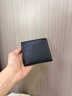 袋鼠錢(qián)包男士真皮短款2025新款商務(wù)頭層牛皮錢(qián)夾一體卡包薄款皮夾父親 燙印標-黑色 曬單實(shí)拍圖