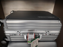 美旅行李箱20英寸簡(jiǎn)約時(shí)尚拉桿箱男女旅行箱框架箱銀色NH7密碼箱包 曬單實(shí)拍圖