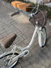 鳳凰自行車(chē)女通勤輕便普通18/20/22寸學(xué)生成人單車(chē)代步車(chē)淑女腳踏 米黃色 22英寸 曬單實(shí)拍圖