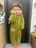 淺物搞怪丑魚(yú)連體睡衣女珊瑚絨加厚保暖秋冬季卡通可愛(ài)搞怪情侶睡袍 綠大嘴怪連體服 L 【身高165-170 體重130-160斤】 曬單實(shí)拍圖