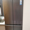 海爾（Haier）冰箱418升小紅花套系十字對開(kāi)門(mén) 70cm寬594mm深超薄零嵌一級變頻小戶(hù)型家用電冰箱 70寬|594mm專(zhuān)業(yè)超薄|418升星蘊銀 曬單實(shí)拍圖