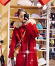 春乏紅色雙面絨呢子大衣女2025秋冬季新款結婚新娘大毛領(lǐng)毛呢外套女 紅色 S 建議105-115斤 曬單實(shí)拍圖