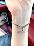 VVIENNE WESTLOCK西太后手鏈女土星徽標吊墜手鏈女生手飾簡(jiǎn)約手鏈生日禮物送女友 土星吊墜手鏈-銀色 曬單實(shí)拍圖