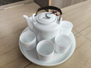 賓巧景德鎮高溫白瓷水具套裝玲瓏瓷水杯水壺茶杯套裝家用客廳接待送禮 白瓷玲瓏纏枝蓮水具套裝8件套【禮盒裝】 8件 曬單實(shí)拍圖