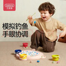 貝恩施兒童釣魚(yú)玩具磁性電動(dòng)音樂(lè )旋轉2-3-6歲男女孩撈魚(yú)玩具 粉色 曬單實(shí)拍圖