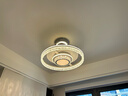 杰斯米亞風(fēng)扇燈餐廳2025新款輕奢意式隱形臥室電扇燈一體變頻客廳吊扇燈 60cm 璀璨隱形扇 語(yǔ)音+遙控三色 曬單實(shí)拍圖