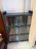 歐奈斯ONNAIS陽(yáng)臺防塵儲物收納柜防曬飄窗柜家用一體大容量多功能廚房置物柜 雅灰色4層【80長(cháng)*35寬*112高】 曬單實(shí)拍圖