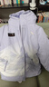 安踏兒童六度芯羽絨服女大童裝25冬中國冰雪戶(hù)外四防熱返Ⅵ冰甲羽絨服 淺巖紫/滿(mǎn)印-1 絨子含量90% 150 充絨量112g 曬單實(shí)拍圖