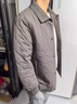 皮爾卡丹（pierre cardin）2025格子棉服夾克男士冬季新品輕薄保暖翻領(lǐng)棉襖時(shí)尚休閑棉衣外套 灰色 XL 180碼/建議135-155斤 曬單實(shí)拍圖