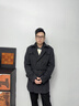BG GLAMURB奢侈品牌外套男士風(fēng)衣羊毛呢戰壕風(fēng)衣2026新款英倫中長(cháng)款雙排 黑灰色 L 175/88A 曬單實(shí)拍圖