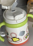 babycare兒童保溫杯大寶寶學(xué)飲吸管水杯水壺霸王龍不銹鋼保溫杯上學(xué)1 恐龍把手款+吸嘴-光電青 300ml 曬單實(shí)拍圖