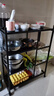 UOEN廚房置物架落地多層蔬菜籃子收納架家用多功能零食儲物架雜物靠墻 曬單實(shí)拍圖