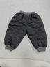 巴厘小豬女童棉褲冬季保暖褲男童夾棉加厚束腳長(cháng)褲寶寶休閑褲秋冬兒童褲子 太空灰 90 曬單實(shí)拍圖
