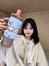 象普（SHINPUR）學(xué)生便攜雙飲水杯陶瓷內膽保溫杯女士高顏值吸管杯大容量泡茶杯 彩虹花卉1200ml【陶瓷涂層/雙飲/茶倉】 曬單實(shí)拍圖