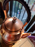銅壺燒水壺純紫銅手工加厚養生功夫茶壺圍爐沏茶壺茶具銅器無(wú)涂層 祥云款 1200ml 曬單實(shí)拍圖
