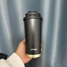 虎牌香港直郵虎牌（TIGER）陶瓷內膽咖啡保溫杯辦公室隨行吸管水杯子 商務(wù)黑【316無(wú)縫內膽】 曬單實(shí)拍圖