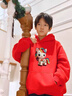 NASA STONE過(guò)新年親子裝一家三口四口衛衣母子母女2026馬年本命年全家福衣服 紅色（春秋款）款八 130 130cm （建議46-55斤） 曬單實(shí)拍圖